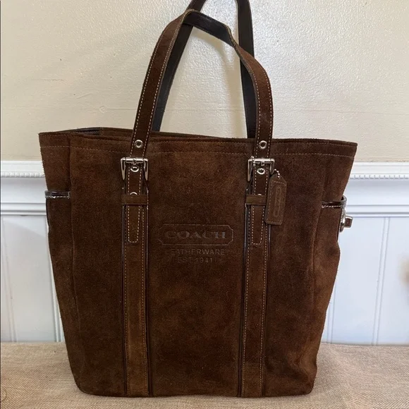 Coach vintage 2005 suede Hampton tote - Picture 1 of 14